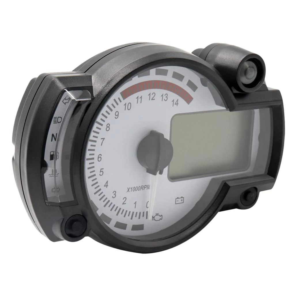 Universal 15000 RPM 299 KMH MPH Digital Odometer Speedometer Tachometer for Motorcycle