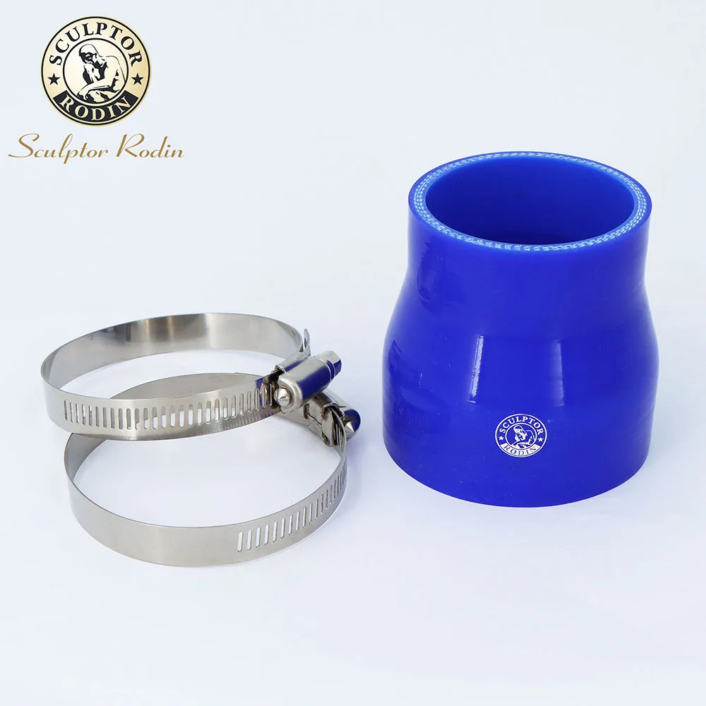 0 Degree Reducer Silicone Hose Straight Durite Silicone + clamp 51-63 63-76 76-89MM Tubi Silicone Mangueira Tube for Intercooler
