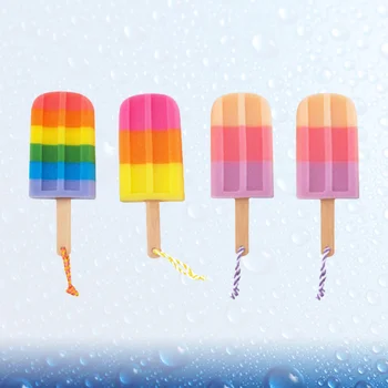 

5pcs Creative Bath Ball Soft Bathing Towel Ice Cream Shaped Bath Flower Shower Body Scrubber Random Color