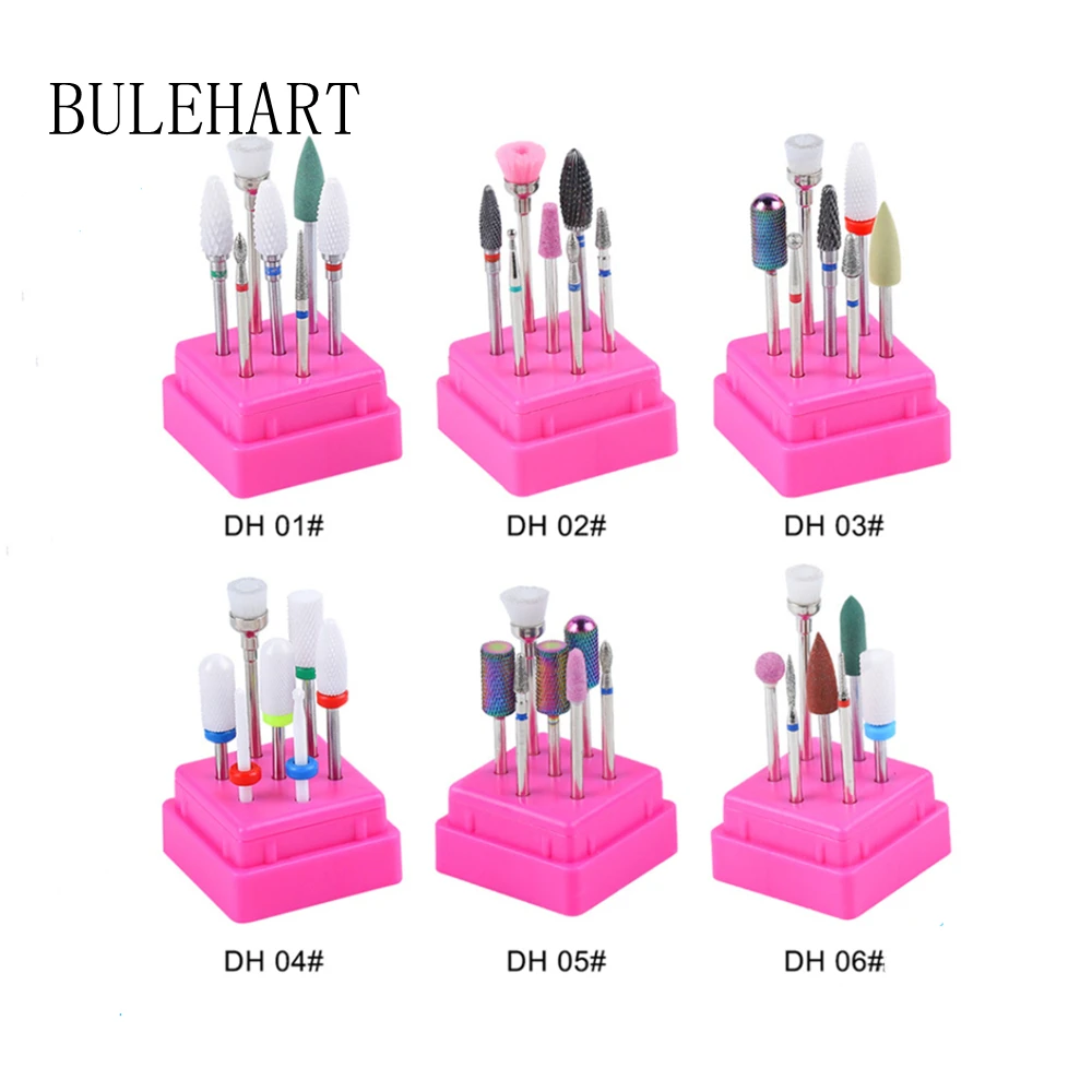 Kombinowane frezy do Manicure, ceramiczna wiertarka do paznokci zestaw bitów elektryczny żel do usuwania narzędzia do polerowania - AliExpress 66