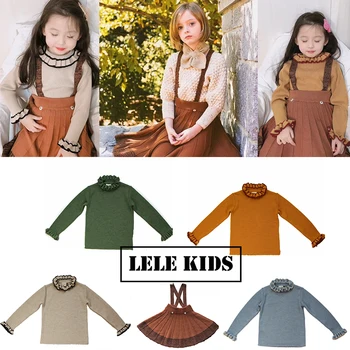 

2019 New Autumn Winter KA Brand Kids Sweaters Baby Girls Bloom Neck Fashion Knit Cardigan Children Cotton Wool Tops Boys Clothes