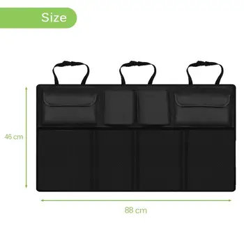 

Hot 27*25cm Car Trunk Back bag Folding Storage Box Multi-Use Tools Organizer Car organizer Black bag Car Portable Storage Bags