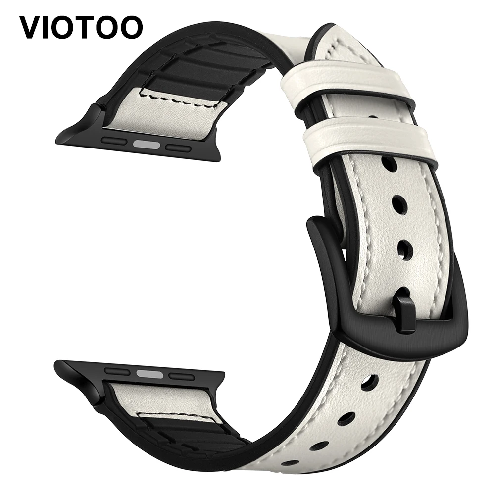 Ремешок для часов кожаный силиконовый apple Watch Band 42 мм 38 iwatch band 4 5 44 40 Series 3/2/1 белый |
