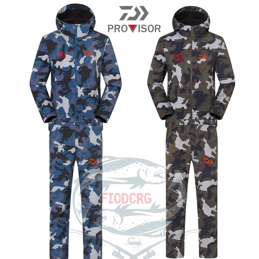 Камуфляжный комплект Daiwa мужской мягкие брюки из мягкой кожи акулы настраиваемая