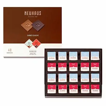 

Neuhaus Le Carré Classic Milk and Dark Chocolate, 40-Piece