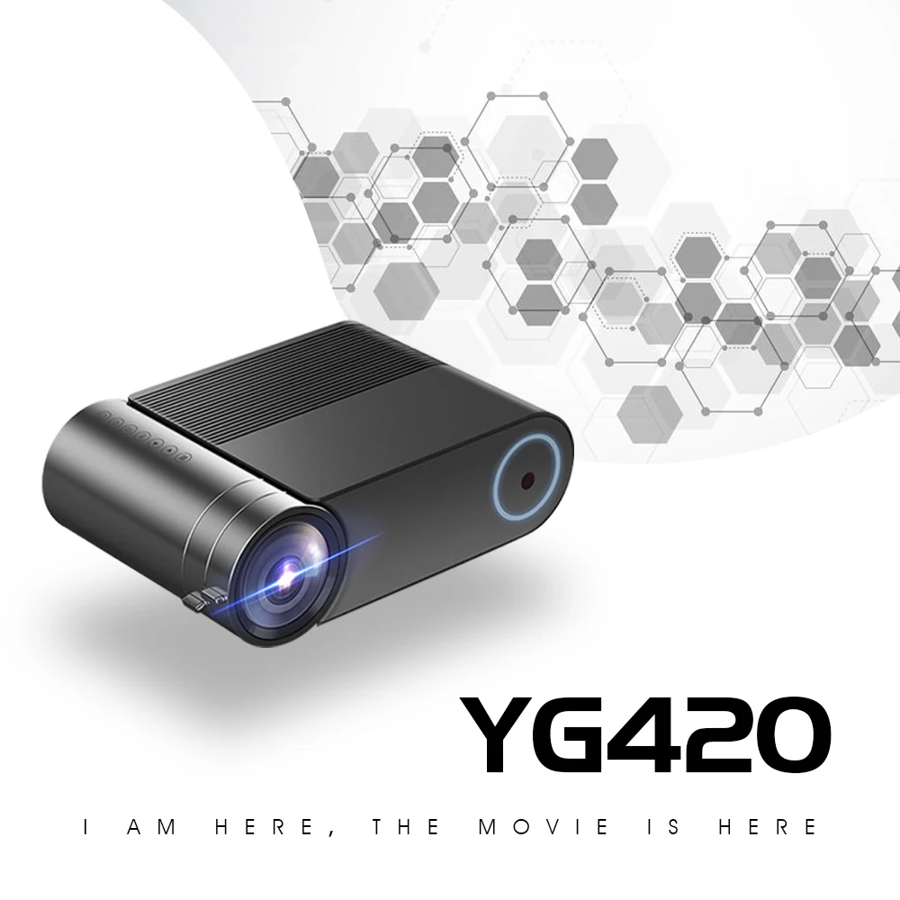 REAL TV YG420 Full HD Projector 3800 Lumens Home Theater Video Beamer Proyector HDMI-compatible VGA AV USB with gift