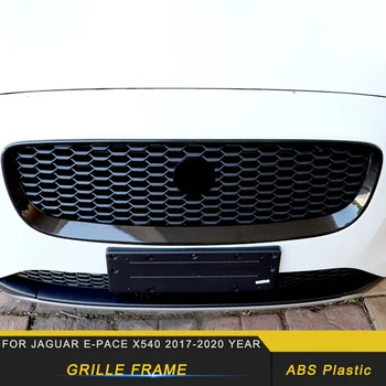 

CarManGo Car Accessories Front Grills Grille Cover Cap Trim Sticker Frame Exterior Decoration for Jaguar E-Pace X540 2017-2020