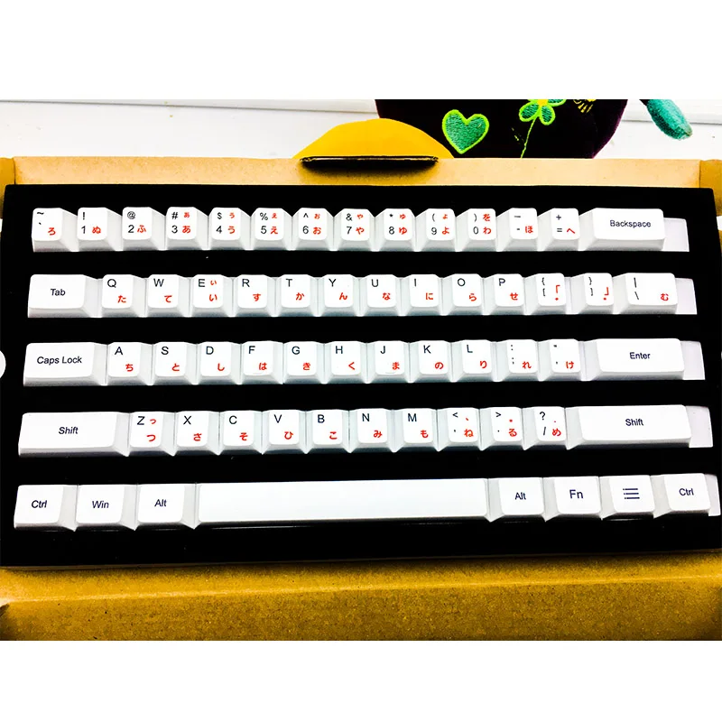 PBT сублимационные японские колпачки для ключей с подсветкой 108 клавиш Cherry Mx переключатели для механической клавиатуры