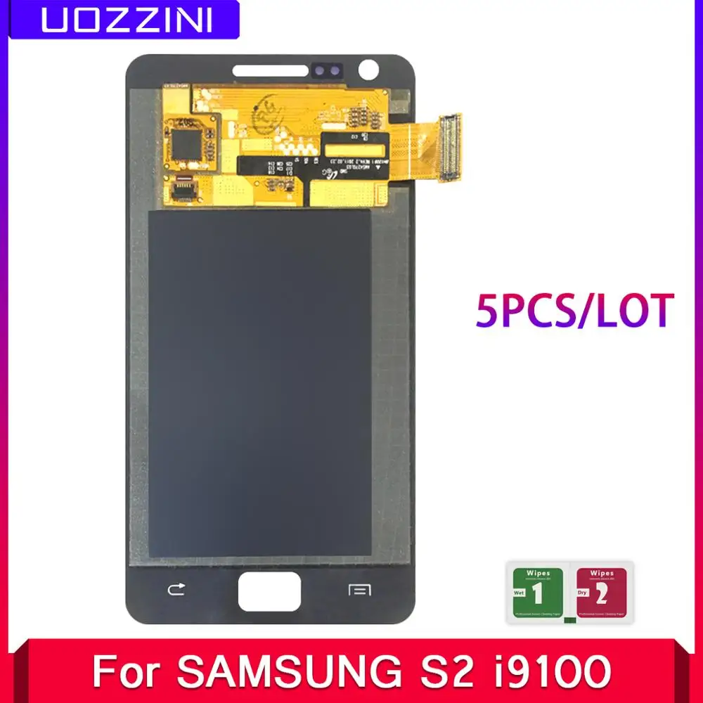 5 шт./лот Super AMOLED для samsung Galaxy SII S2 i9100 ЖК-дисплей 100% протестированный рабочий