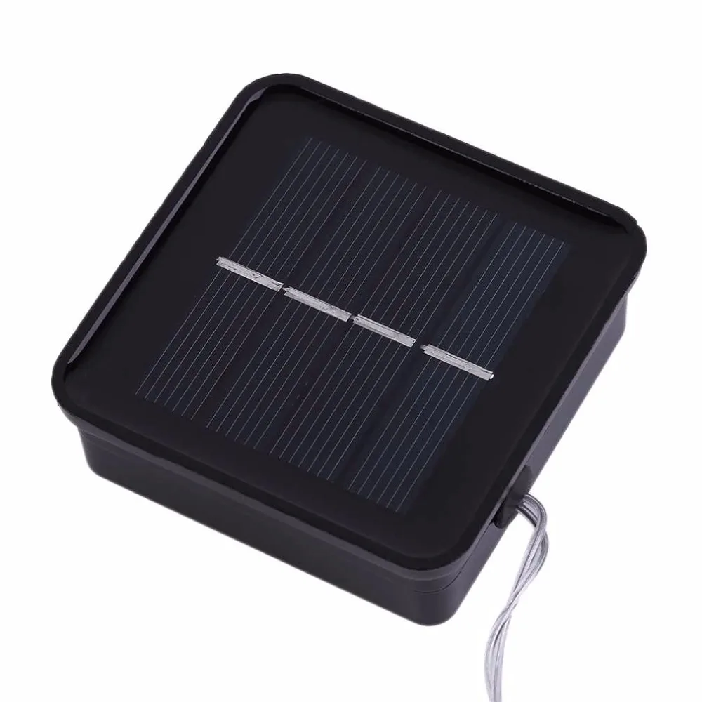 ICOCO на солнечных батареях для дома и улицы теплый белый 10 м 100LED Медный провод на открытом воздухе светящиеся гирлянды светильник с 2 светильник ing режимов