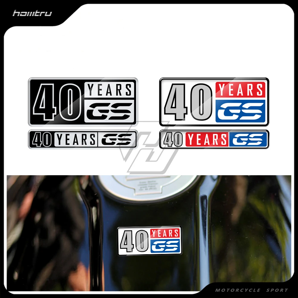 3D Motorcycle 40 Years GS Sticker Decal for BMW Motorrad R1200GS R1250GS