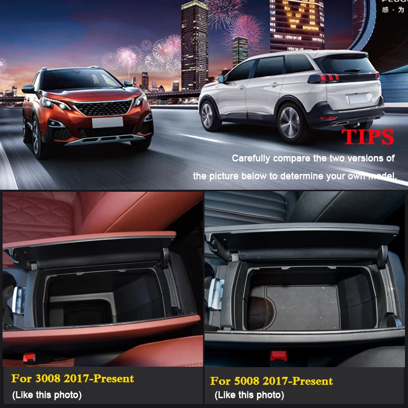 Автомобильный Стайлинг автомобильный подлокотник коробка для хранения для Volkswagen Tiguan 2009-Настоящее LHD Центральная консоль подлокотник коробка для хранения Чехлы аксессуары