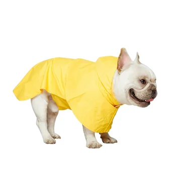 

Waterproof Dog Raincoat Solid Color Dog Coat Jacket Outdoor Windproof Hooded Rain Coat With Hat Jacket Pet Clothes Supplies