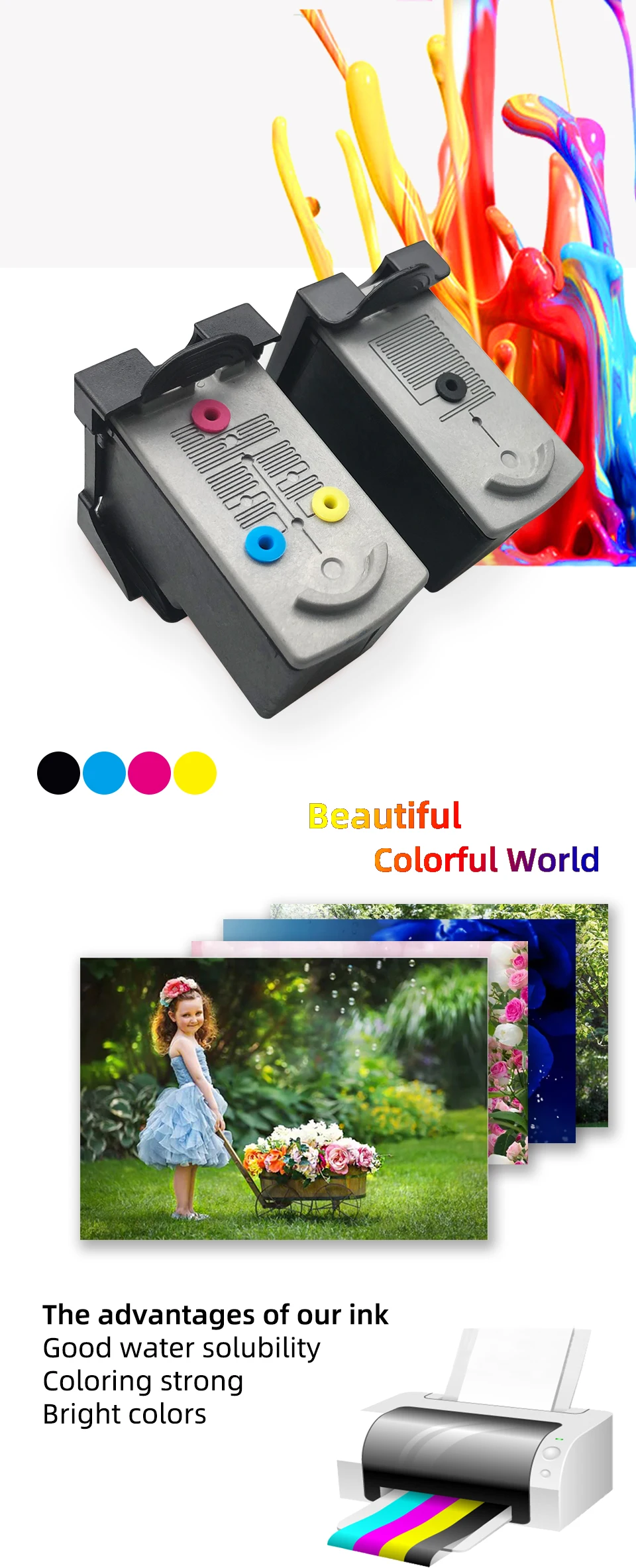 Чернильный картридж для Canon pg37 cl38 Pixma MP140 MP210 MP220 MP420 ...