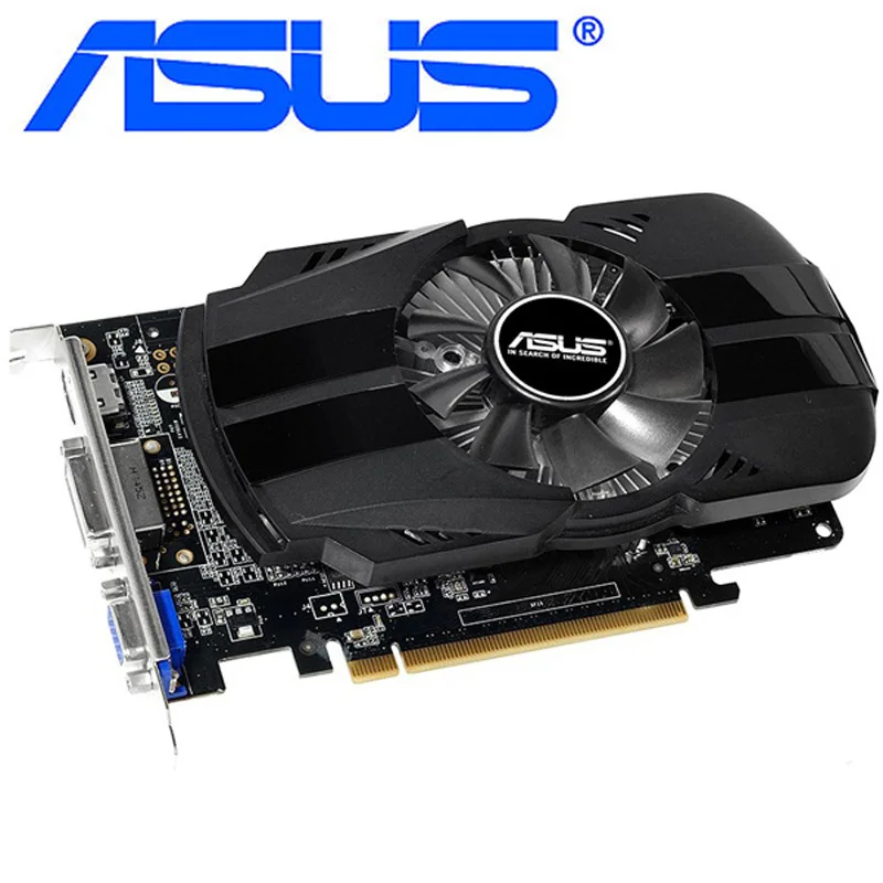 Видеокарта ASUS GT740 1 ГБ 128 бит GDDR5 видеокарты для nVIDIA Geforce GT 740 Hdmi Dvi используются карты VGA прочнее, чем GTX 650