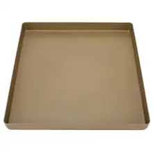 28x28x3cm Gold Aluminum Alloy Square Shape Non-Stick Baking Tray Bread Pizza Tray Baking Tool Kitchen Bakeware Mat Sheet