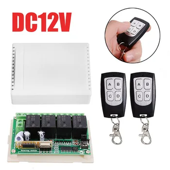 

Universal Wireless Remote Control Switch Relay Module DC 12V 4Channel 433Mhz RF Relay Receiver Modules For Garage Door