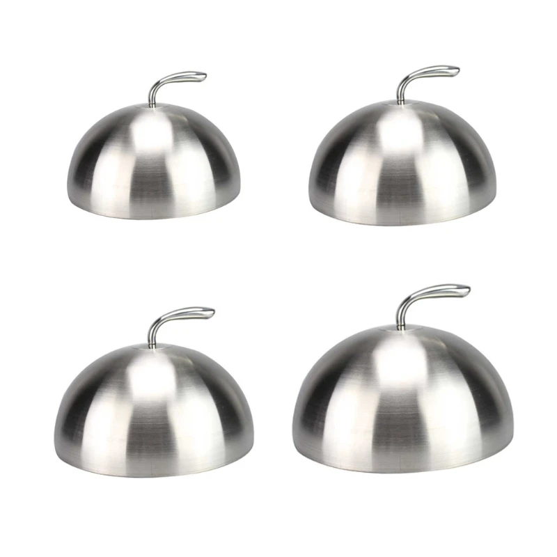 20/24/26/28cm Stainless Steel Steak Cover Teppanyaki Dome Dish Lid Food Cover food cover