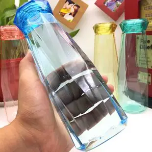 Fuquan стиль простая портативная бутылка герметичная Спортивная бутылка на открытом воздухе стеклянная Спортивная портативная с ручной подарочной пластиковой чашкой