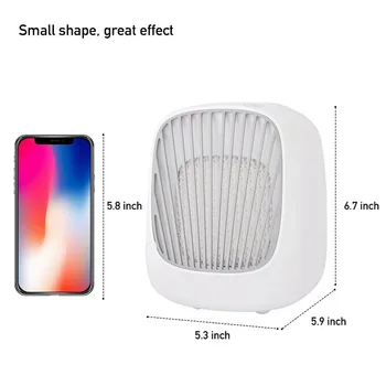

Mini Air Conditioner Portable Multi-function Humidifier Purifier Cooler Air Cooling Fan Rechargeable Fan Desk Home bedroom