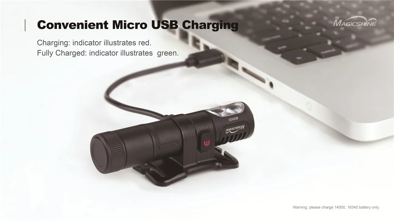 Magicshine MOH25 микро-налобный фонарь с зарядкой от USB красный светильник Макс 500 люмен бросок 80 м Спорт на открытом воздухе головной убор с 14500 литий-ионным аккумулятором