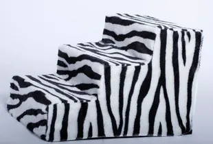 Zebra Плюшевый чехол лестница для питомца кошки собаки лестницы для питомца пандусы 31 кг загрузочный подшипник прыжки скалолазание стойка игрушка для питомца собака прыгающая платформа - Цвет: Zebra