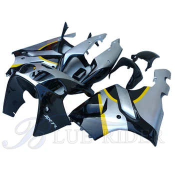 

motorcycle fairing kits for KAWASAKI Ninja ZX7R 1996 1997 2000 2003 plastic fairings kit ZX-7R 96-03 black silver bodyworks