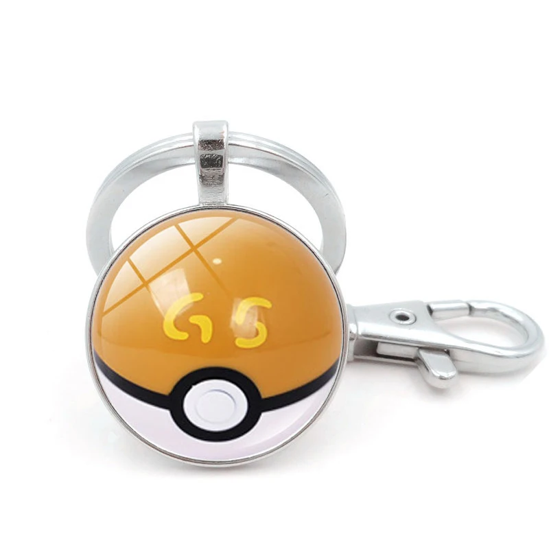 Игра Pokemon Go Poke Ball брелок для косплея аксессуары металлическая цепочка для ключей покемон