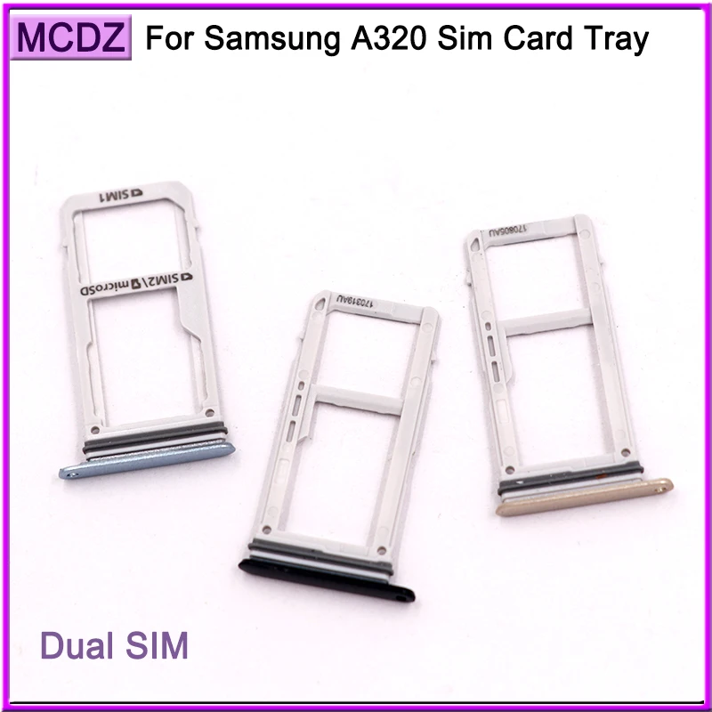 Лоток для sim-карт A320 для samsung Galaxy A320, устройство для чтения sim-карт, двойной держатель для sim-карты, сменный слот для sim-карты