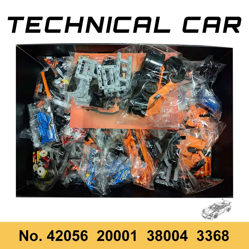 Гоночный автомобиль technsport 911 GT3 RS 42056 20001 38004 строительные блоки игрушки кирпичи