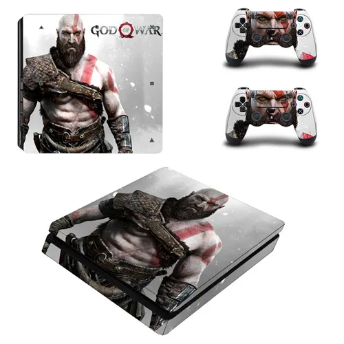 God of War 3 Полное покрытие лицевой панели PS4 тонкая кожа Виниловая наклейка, стикер для Playstation 4 консоль и контроллер PS4 тонкая наклейка - Цвет: P4SQB0167