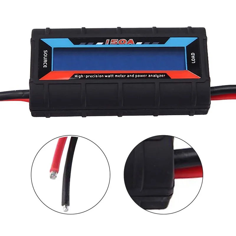 Watt Volt Amp Meter Wattmeter High Precision Power Meter RC Watt Meter Balance Voltage Battery Power Analyzer