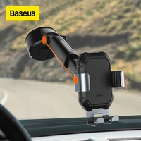 Baseus gravidade suporte do telefone do carro suporte automático ajustável com base de sucção para iphone xiaomi telefone do carro móvel montar suporte