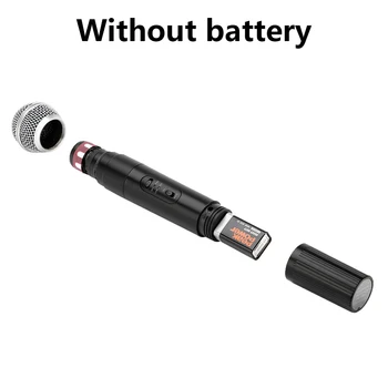 

Wireless Microphone System Dual Handheld 2 x Mic Cordless Receiver Black