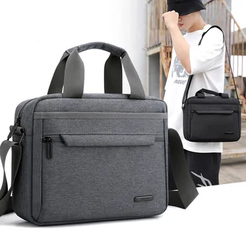 

Fashion Men Briefcase Casual Canvas Business Men Handbags Male Shoulder Messenger Bag Travel Laptop Handbags Multifunction Bags