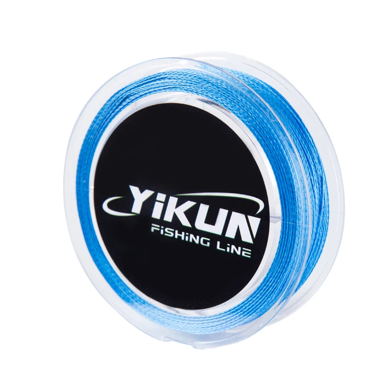 100 м бренд YIKUN оплетка леска 4 нити Multifilament PE плетеная леска - Цвет: Blue