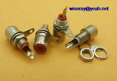  DHL/EMS 1500PCS 6 color Audio Video RCA Socket jack Panel Soldering for CCTV Video camera-A8 - 4.00019E+12