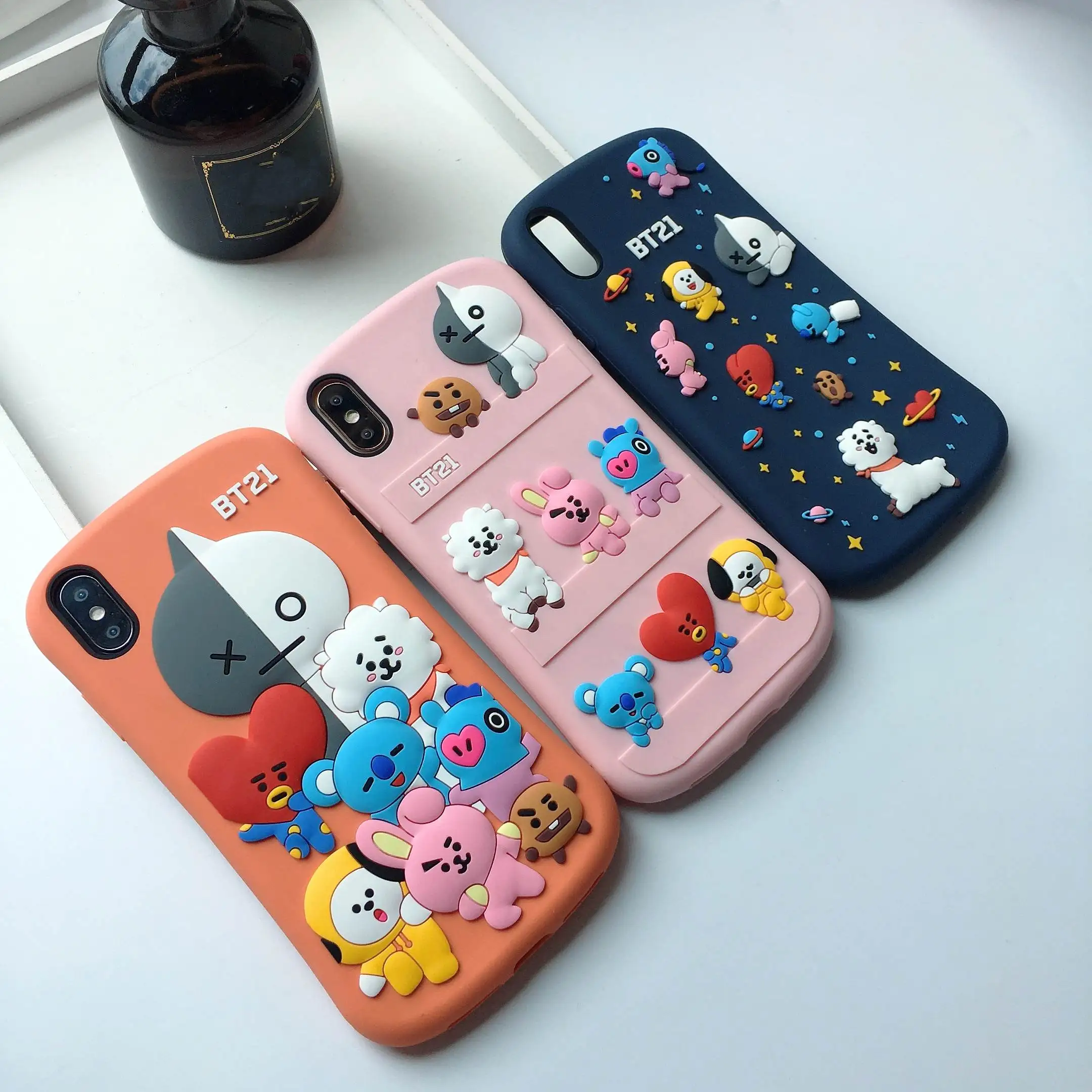 

For iPhone X Xs Max XR 8 7 6 6s Plus Silicone Case Cute Soft Animal Back Cover Fashion Protective Shell