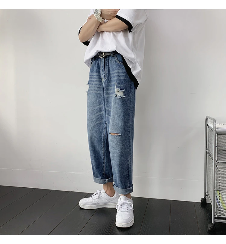 street hip hop collages casual jeans