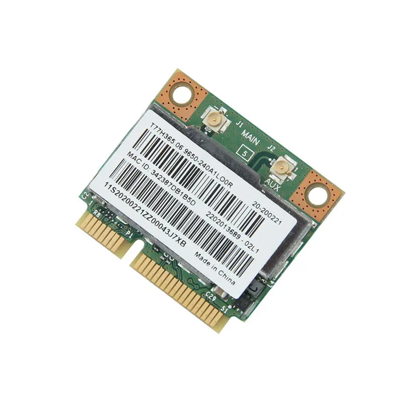Fenvi Двухдиапазонная Bcm943228hmb 802.11a/B/G/N 300 Мбит/с Wifi беспроводная карта Bluetooth 4,0 Половина мини Pci-E WLAN для ноутбука 2,4 ГГц 5gh