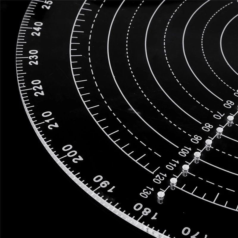 200 мм/300 мм центроискатель инструмент деревообрабатывающий Компас для деревообрабатывающих чаш токарный станок поворотные прозрачные акриловые круги для рисования