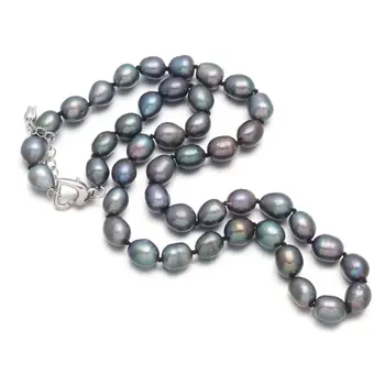 

New hot sale natural fashion cute decoration elegant beautiful accessories glamour female 8-9mm pearl bead necklace 47 + 5cm