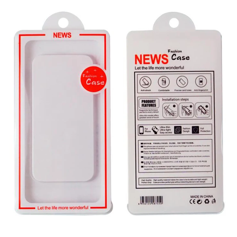 New DesignPull PVC Packaging Mobile Phone Shell Blister Box Transparent Clear Display for Iphone 8 7 Plus Case | Дом и сад