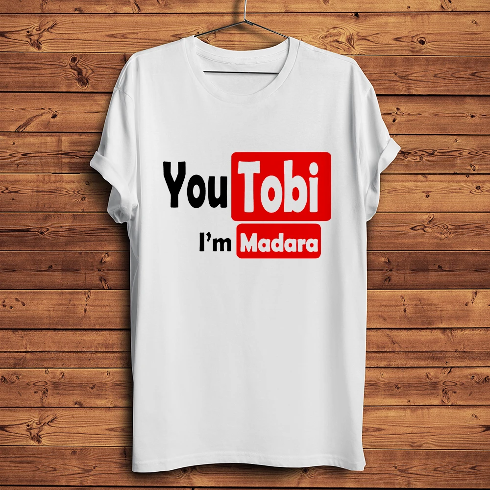Shinobi Obito tobi and Madara funny anime t shirt men white casual tshirt unisex short sleeve Japan manga streetwear tee | Мужская
