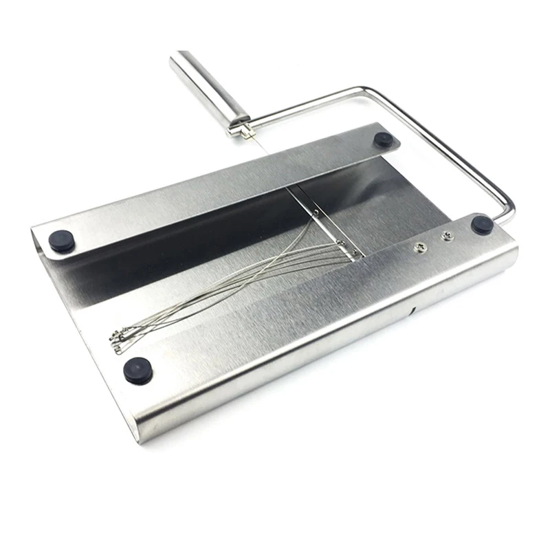 Taglierina Per Sapone A Filo Singolo – Regolabile Con Scala, In Acrilico E Acciaio, Per Sapone, Formaggio, Pane, Burro E Torte – Include 10 Fili Di Ricambio