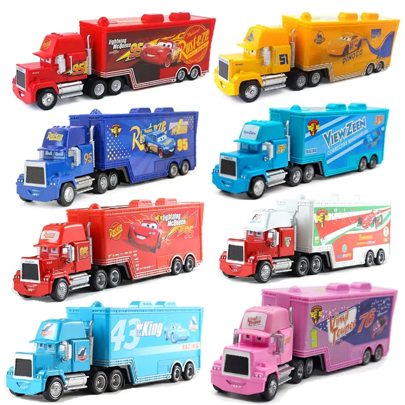 Последние Disney Pixar Racing 2 3 игрушки Молния Маккуин крутая сестра майка Uncle Truck 1:55