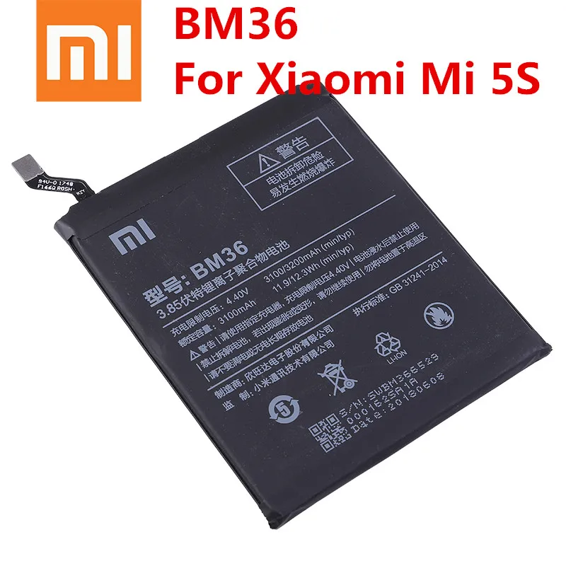 Оригинальный аккумулятор Xiao mi BM36 3200 мАч сменные батареи + инструменты для
