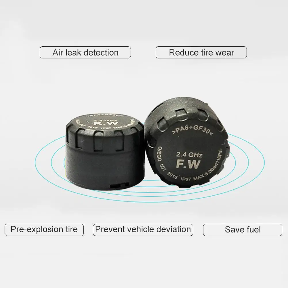 Система контроля давления в шинах мотоцикла с 2 датчиками s ЖК-дисплей функция защиты от кражи приложение обнаружения внешнего датчика