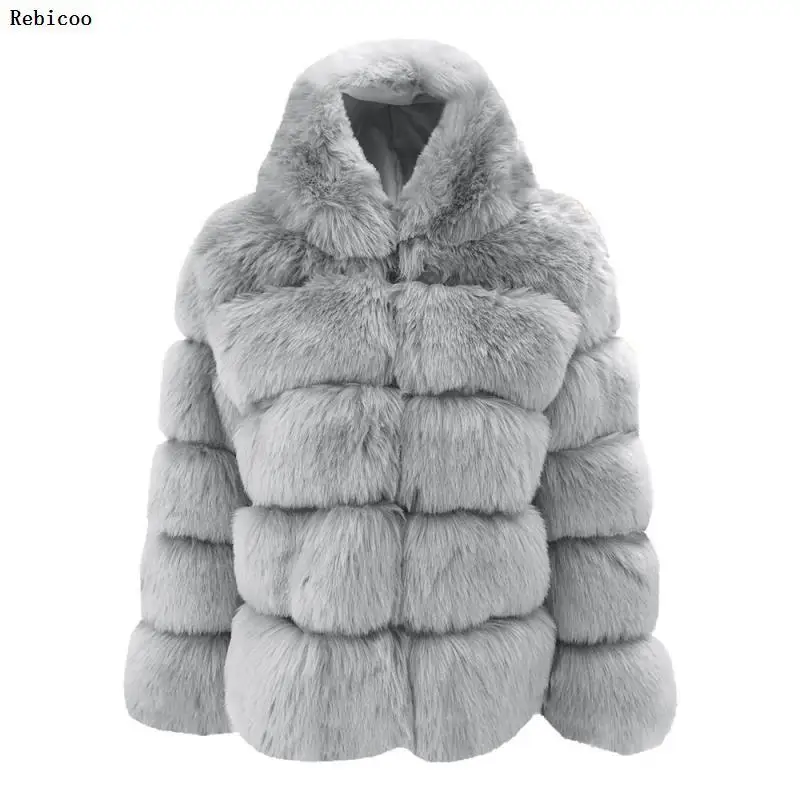Hotkey Women Winter Warm Overcoat Long Sleeve Faux Fur Lining Coat Thick Slim Windbreaker Jacket Snow Outdoor Hooded Outwear 