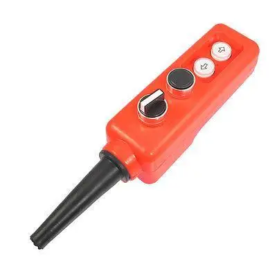 

3-Position Rotary Selector Momentary Up Down Black Hoist Crane Pushbutton Switch